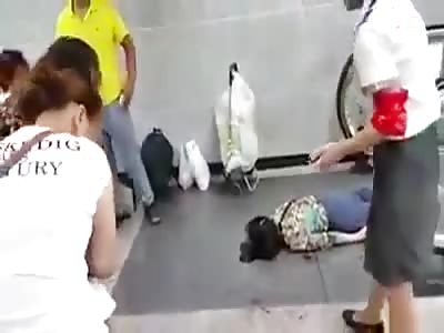 murder of a woman in a commercial plaza