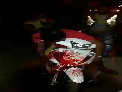 young man shot to death on his motorcycle