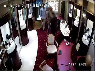 Police release footage of 'violent' armed robbery on a Bournemouth jewellers
