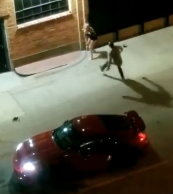 Man attacks woman outside nightclub