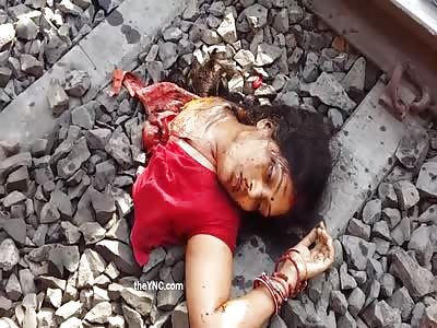 Nice Zoom - Suicidal woman cut in Half by Train