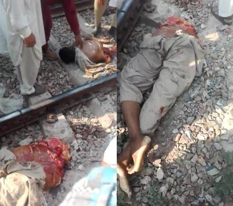 suicidal man Cutted in Half by train