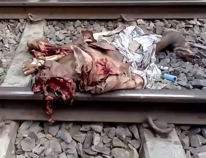Train Horror: Drunk man laid Under the Train, and let the Train do the Work