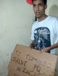 Another asshole punished for stealing in the Brazilian Favela 