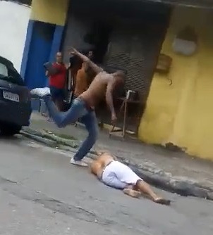 Completely Destroyed in Street Fight