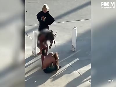 Two Disgusting Slags Beat A Homeless Man!