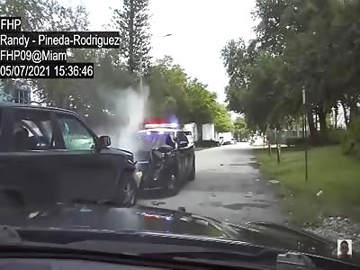 Wild Police Chase Ends In Collision!