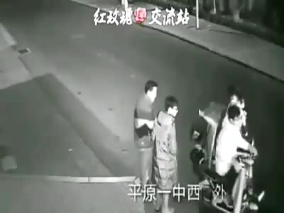 Girl on the roadside gets brutally killed by a speeding car