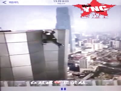 Chinese man falling from high altitude trying to get Selfie