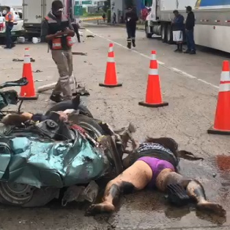 Carnage on Road After Truck Loses Brakes {Full Video}