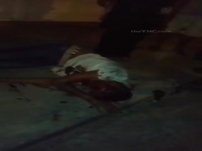 man in agony after being shot