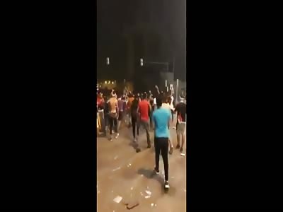 Baghdad: The last moments of a protester in Baghdad filmed by himself.