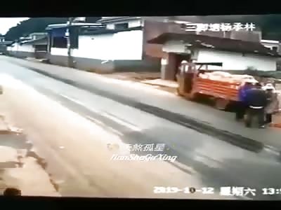 CCTV. Accident