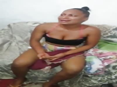 Scared Girl Caught Stealing in Community Delivered Beating by Traffickers
