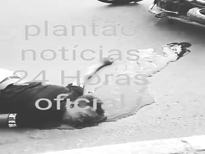 motorcyclist is killed with shot in the head