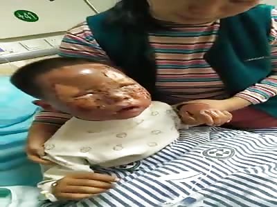Chinese poor guy crying.