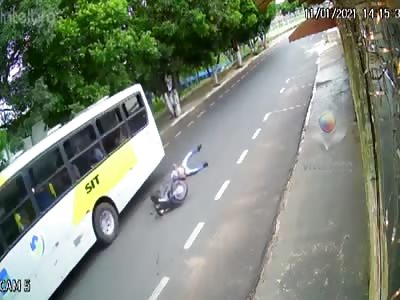 Almost fatal motorcycle accident