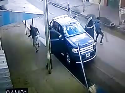 Armed Robber Gets Shot While Trying To Rob Car