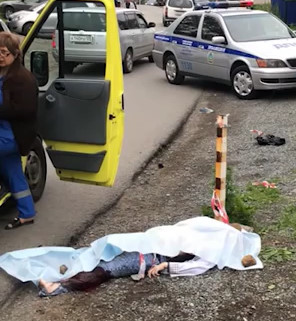 Drunk Driver Kill Woman in Ukraine -CCTV