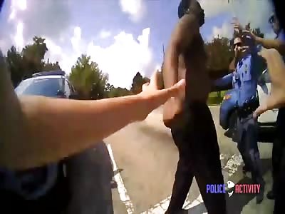 Black Man Fights & Bites A Group Of North Carolina Police Officers!