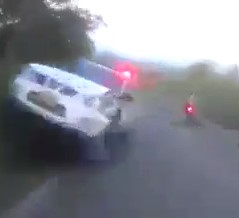One-in-a-Million Crash with Police Car