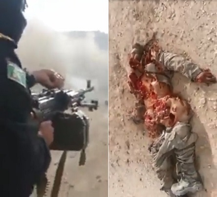 Iraqi Soldiers Execute Terrorist In The Desert