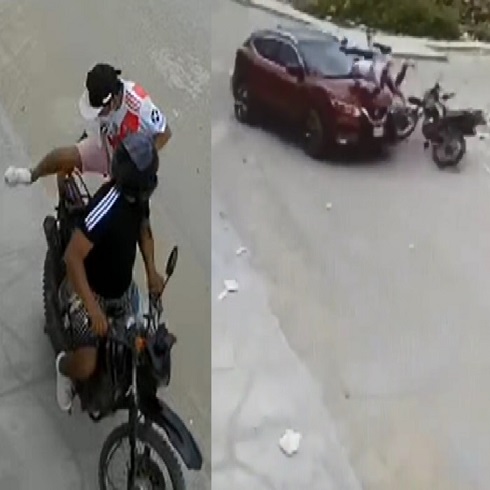 Instant Karma After Robbing Woman In The Streets Of Peru
