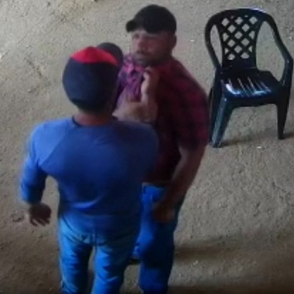 Drunkard with a Gun Helps His Friend From a Bully 