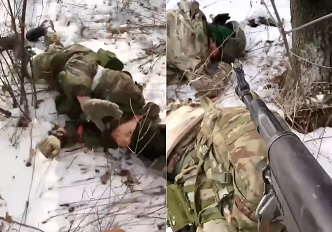 Captured Russian POWS Executed By Ukrainian Troops