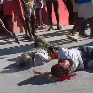 Final Head Shot to Finish Off Thief In Haiti