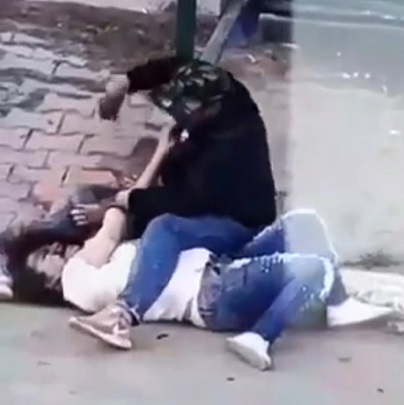 Scumbag Brutalize Helpless Woman After Dispute