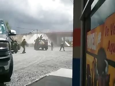 Mexican Army Repelling attack Mercilessly