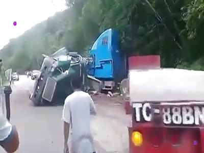 Crazy accident dead guy