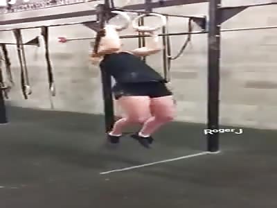 Girl snaps arm during exercise 