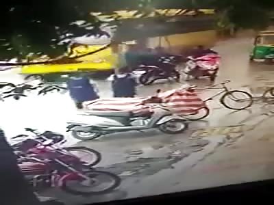 Guy on bike stabbed to death 