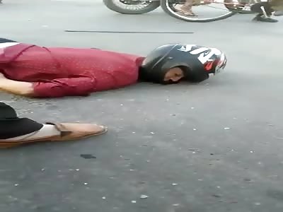 Accident dead biker 