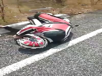 Stupid racer crashed 