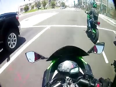 Motorcyclist Gets His Lesson