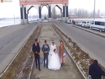 Drone Footage of Wedding Turns Into a Scene From GTA