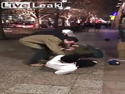 Drunken brawl in Downtown Salt Lake City