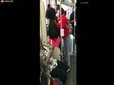 2 Black Girls Terrorize a White Girl on the Subway