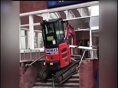 Man goes on destructive rampage with digger in Liverpool Travelodge
