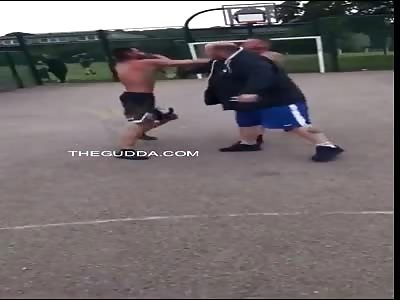 Dude Gets Savagely Knocked Out And Kicked In The Throat!