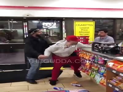 Dude Gets Rocked And Socked By 2 Employees For Trying To Steal...