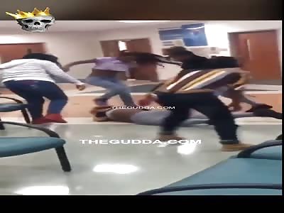 Girl Gets Jumped In The Hospital For Hitting Someoneâ€™s Mom!