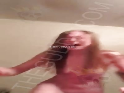 Girl Flips Out Going Psychotic And Hitting Her Head