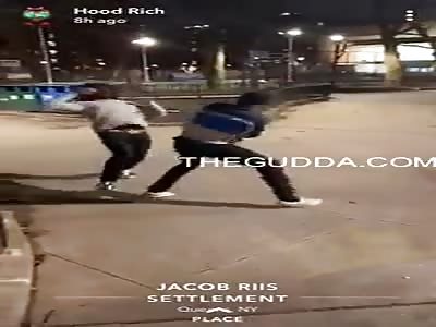 Dude Gets Thrown Over A Gate For Walking Into The Wrong Hood 