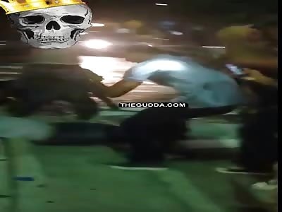 Chick Knocks TF Out Dude With A Savage Kick To The Head After The Club