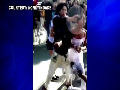 Dude Pulls Gun During Fight Over A Girl!