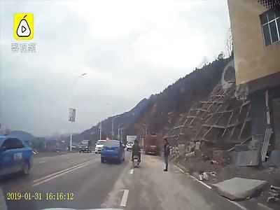 Damn!!! Pedestrian Waiting To Get Across The Road Gets Hit By An SUV!
